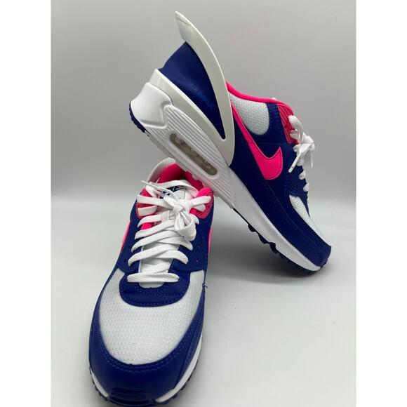 Nike Air Max 90 Flyease Shoes CU0814 101 Hyper Pink Deep Royal Blue Men Size 11 - Picture 5 of 12